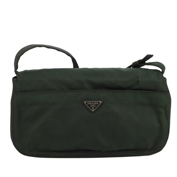 PRADA Shoulder Bag Nylon Green - Picture 3 of 12